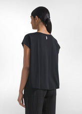 Organic Jersey Loose-Fit T-Shirt - Black - BLACK | DEHA