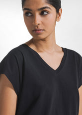 Organic Jersey Loose-Fit T-Shirt - Black - BLACK | DEHA