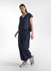 T-SHIRT LOOSE-FIT IN JERSEY ORGANICO BLU - BLUE NIGHT | DEHA