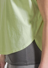 T-SHIRT LOOSE-FIT IN JERSEY ORGANICO GIALLO - LIME | DEHA