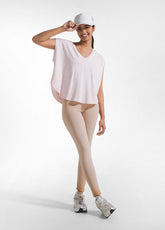 T-SHIRT LOOSE-FIT IN JERSEY ORGANICO ROSA - BLUSH PINK | DEHA