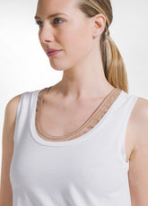 TOP COMFORT IN JERSEY ORGANICO BIANCO - WHITE | DEHA