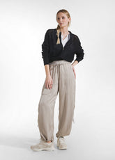 Baumwoll-Sweatshirt Mit Zipper Und Mesh-Effekt - S - Sweatshirts und Pullover | DEHA