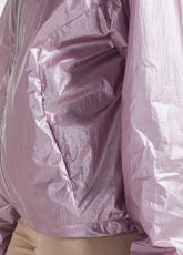 High-Neck Bomber Jacket With Metallic Details - Pi - DUSTY LAVANDER METAL | DEHA