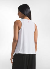 TOP IN SATIN CON DETTAGLIO ARRICCIATO BIANCO - WHITE | DEHA