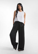 TOP IN SATIN CON DETTAGLIO ARRICCIATO BIANCO - WHITE | DEHA