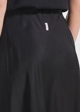 GONNA IN SATIN NERO - BLACK | DEHA