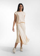 GONNA IN SATIN ROSA - New In | SS26: READY WHEN YOU ARE | DEHA