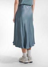 COMPLETO TOP E GONNA IN SATIN VERDE - | DEHA