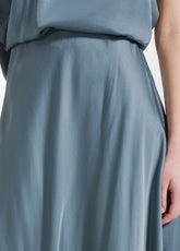 GREEN SATIN TOP AND SKIRT SET - Everyday Sets | DEHA