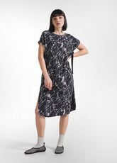 Light Habutai Viscose Dress - Black - BLACK | DEHA