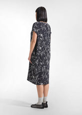 Light Habutai Viscose Dress - Black - BLACK | DEHA