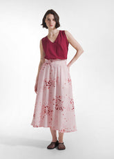 TOP FLUIDO IN JERSEY FIAMMATO ROSSO - CHERRY RED | DEHA