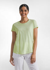 T-SHIRT IN COTONE FLAMMÈ GIALLO - Top & T-shirts | DEHA