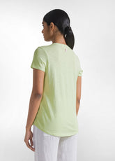 FLAMÉ COTTON T-SHIRT - YELLOW - LIME | DEHA