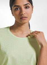 FLAMÉ COTTON T-SHIRT - YELLOW - LIME | DEHA