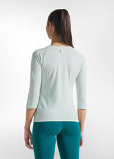 T-SHIRT MANICA 3/4 IN JERSEY FIAMMATO VERDE - JADE GREEN | DEHA