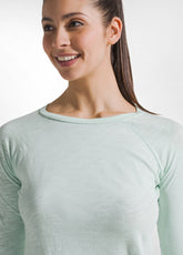 T-SHIRT MANICA 3/4 IN JERSEY FIAMMATO VERDE - JADE GREEN | DEHA