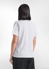 T-SHIRT FLAMMÈ SCOLLO AMPIO BIANCO - WHITE | DEHA