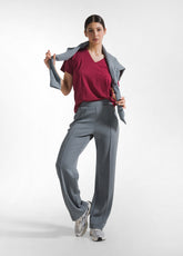 T-SHIRT FLAMMÈ SCOLLO AMPIO ROSSO - Top & T-shirts | DEHA