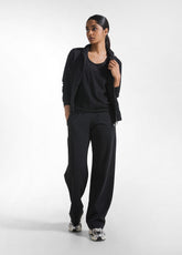 JERSEY TANK TOP WITH MESH DETAILS BLACK - Leisurewear | DEHA