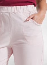 PANTALONI SLIM FIT IN COTONE STRETCH ROSA - BLUSH PINK | DEHA