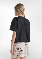 Light Cotton Muslin Blouse - Black - BLACK | DEHA
