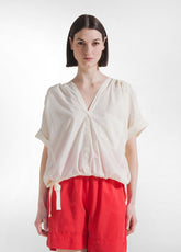 BLUSA IN MUSSOLA DI COTONE LEGGERA BIANCO - Camicie & Bluse | DEHA