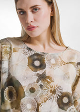 TOP ALL OVER IN MUSSOLA DI COTONE VERDE - GREEN ANEMONE | DEHA