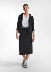 BLEISTIFTROCK AUS STRETCH-POPELINE SCHWARZ - Kleider, Röcke und Overalls | DEHA