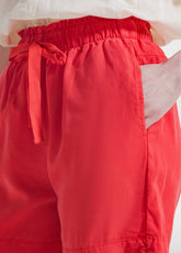 SHORTS IN TWILL DI LYOCELL ROSSO - Bermuda | DEHA