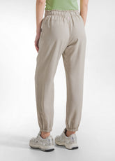 PANTALONI JOGGER IN LYOCELL BEIGE - CLAY BEIGE | DEHA