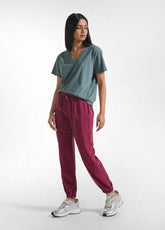 PANTALONI JOGGER IN LYOCELL ROSSO - Best Sellers | DEHA