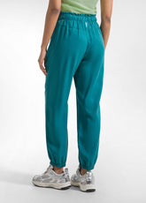 PANTALONI JOGGER IN LYOCELL VERDE - PEACOCK GREEN | DEHA