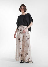 TOP AMPIO IN LINO NERO - BLACK | DEHA