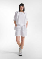 SHORTS IN LINO BIANCO - Bermuda | DEHA