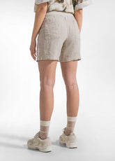 SHORTS IN LINO BEIGE - CLAY BEIGE | DEHA