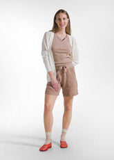 LINEN SHORTS - BROWN - Shorts | DEHA