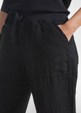 Linen Pants - Black - BLACK | DEHA