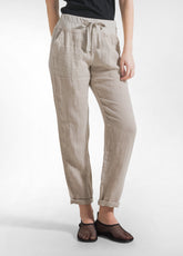 Linen Pants - Multicolor - CLAY BEIGE | DEHA