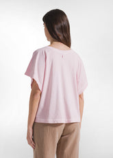 Ombre Effect T-Shirt In Organic Cotton - Pink - BLUSH PINK | DEHA