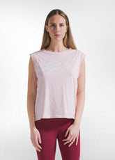T-SHIRT GRAFICA EFFETTO FADE ROSA - BLUSH PINK | DEHA