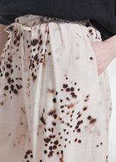 PANTALONI LARGHI IN VISCOSA EFFETTO STROPICCIATO BEIGE - NATURAL DOTS | DEHA