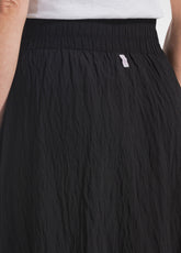 GONNA IN VISCOSA EFFETTO STROPICCIATO NERO - Vestiti, Gonne e Tute | DEHA