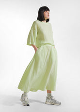 GONNA IN VISCOSA EFFETTO STROPICCIATO GIALLO - Vestiti, Gonne e Tute | DEHA