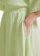 GONNA IN VISCOSA EFFETTO STROPICCIATO GIALLO - Vestiti, Gonne e Tute | DEHA