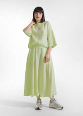 T-SHIRT AMPIA IN VISCOSA EFFETTO STROPICCIATO GIALLO - Top & T-shirts | DEHA