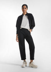 FLAMED COTTON FULL-ZIP SWEATSHIRT - BLACK - Sweaters | DEHA