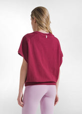 GILET IN COTONE FIAMMATO ROSSO - CHERRY RED | DEHA