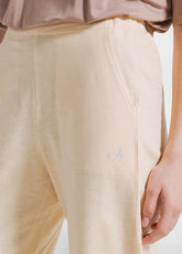 Straight-Leg Slub Cotton Trousers - Pink - BUTTER PEACH | DEHA